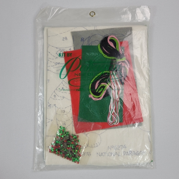 Vtg Paragon Needlecraft KITTY STOCKING 6274 Kit - Virgina Ballman - Picture 7 of 10